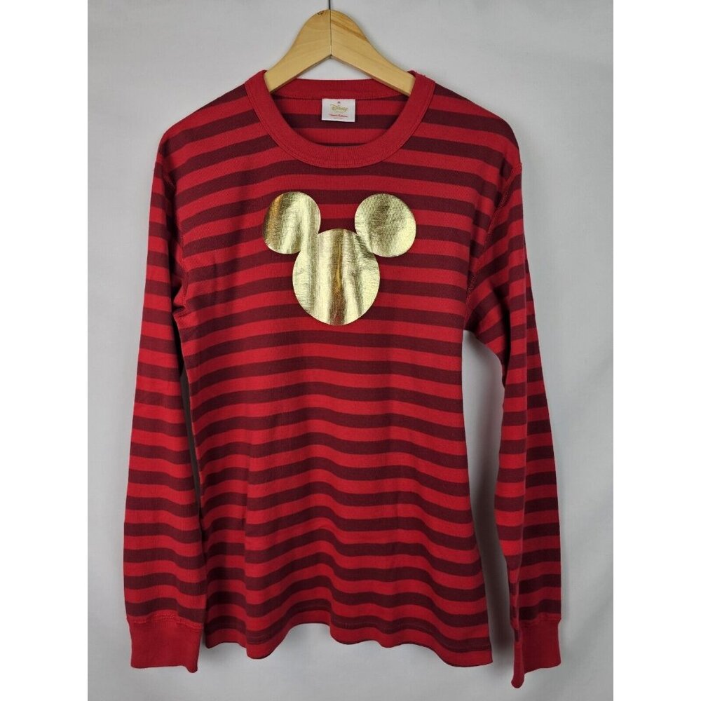 Disney Hanna Andersson Pajama Shirt Womens Size Medium Red Mickey Mouse Top
